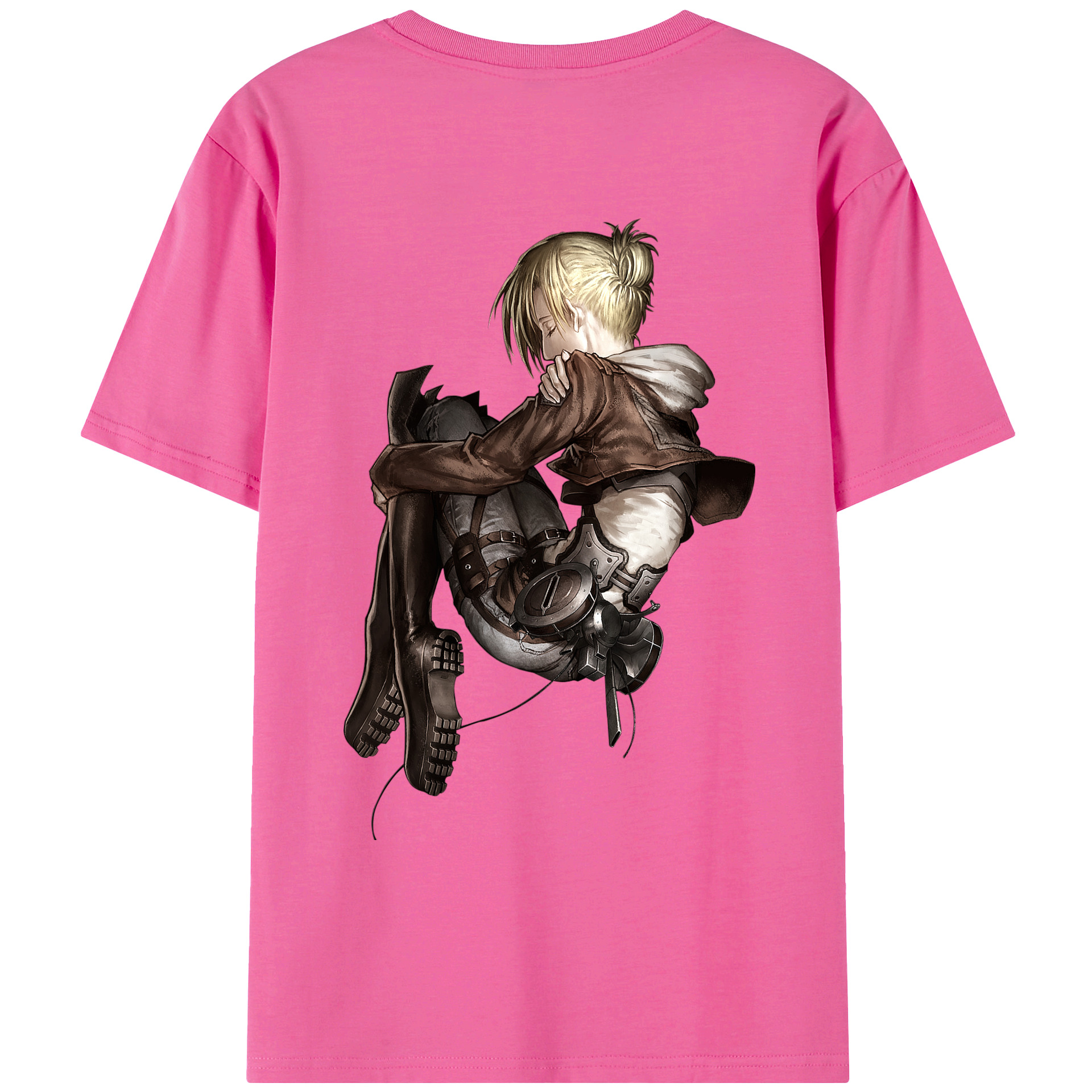 （画像用） 進撃の巨人 アニ・レオンハート Attack on Titan Annie Leonhart レディース半袖Tシャツ(バックプリント)